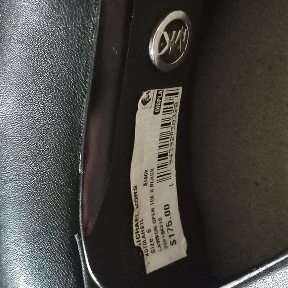 Michael kors black bootie open toe heel. - Picture 3 of 5